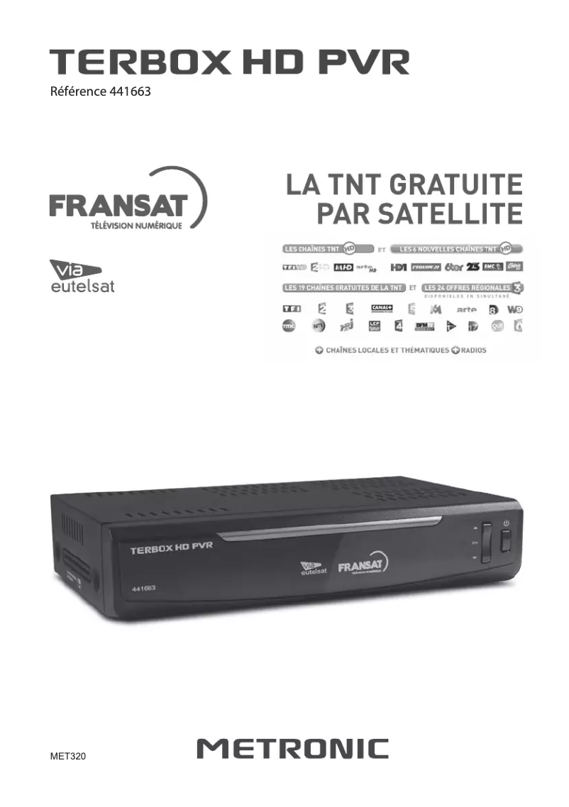 Image de la première page du manuel de l'appareil Terbox 441663