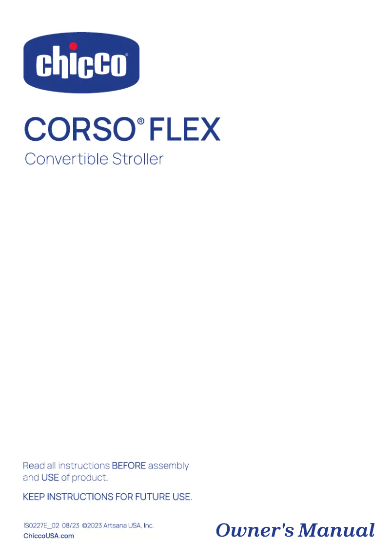 Image de la première page du manuel de l'appareil Corso Flex