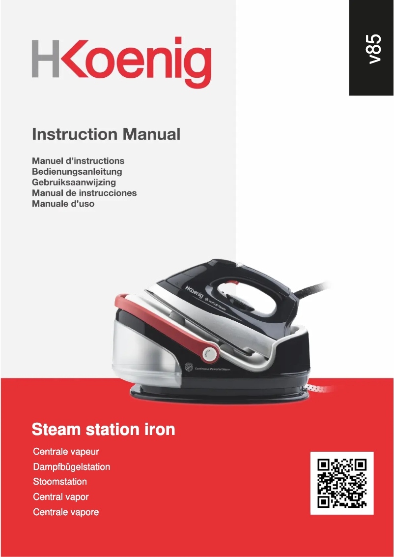 Image de la première page du manuel de l'appareil V85