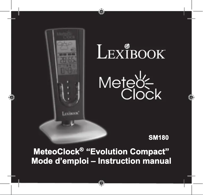 Page n°1 - Manuel utilisateur Lexibook MeteoClock SM180