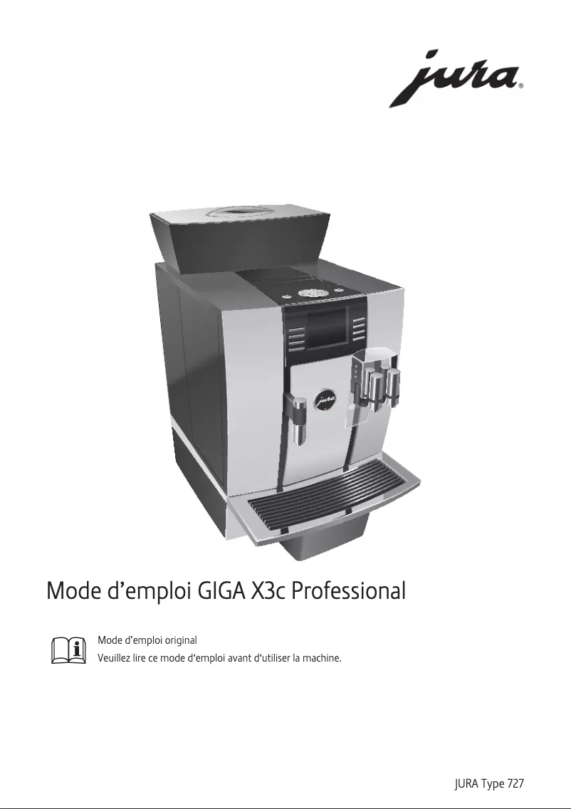 Image de la première page du manuel de l'appareil GIGA X3c Professional