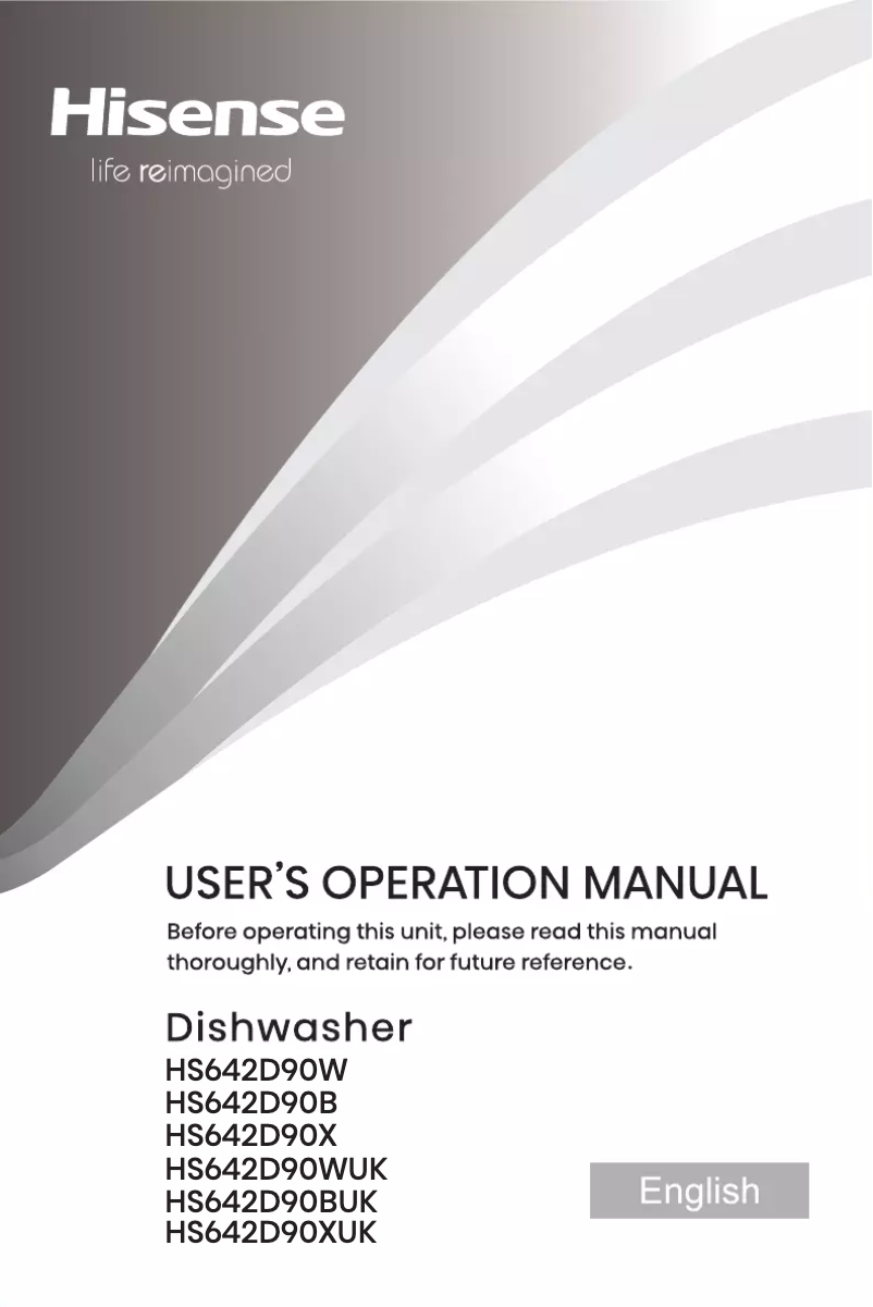 Page 1 de la notice Manuel utilisateur Hisense HS642D90WUK