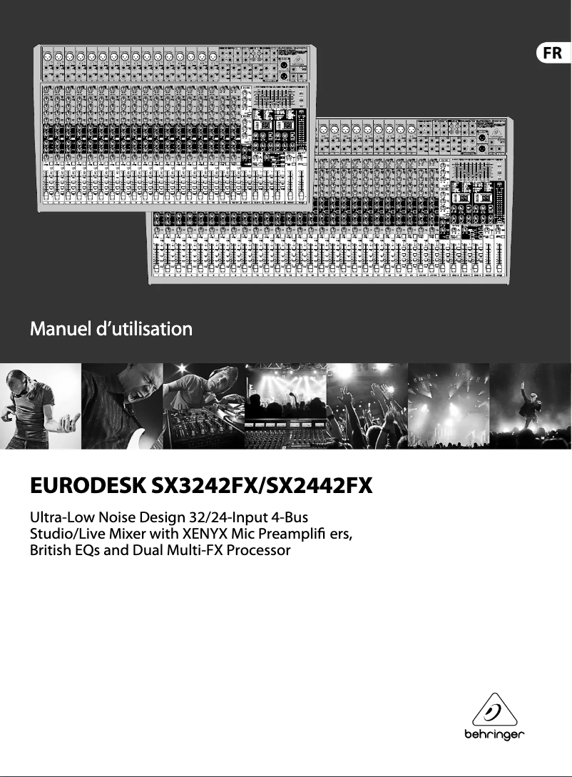Page n°1 - Manuel utilisateur Behringer Eurodesk SX2442FX