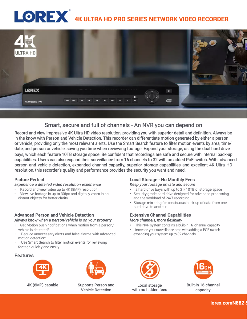 Image de la première page du manuel de l'appareil N882A63B