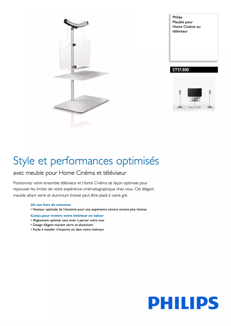 Image de la première page du manuel de l'appareil STS1300