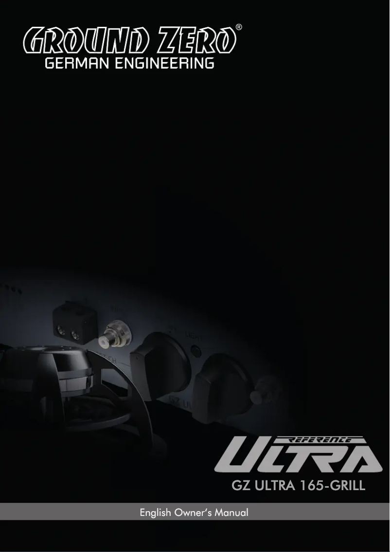 First page image of the manual for GZ ULTRA 165-GRILL