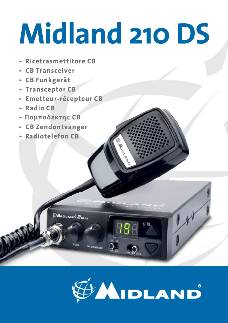 Page 1 de la notice Manuel utilisateur Midland 210 DS