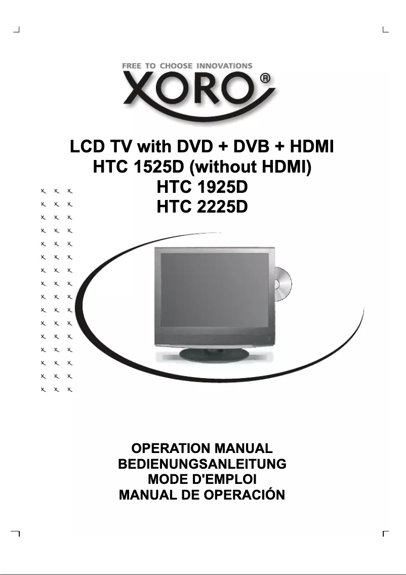 Image de la première page du manuel de l'appareil HTC 2225D