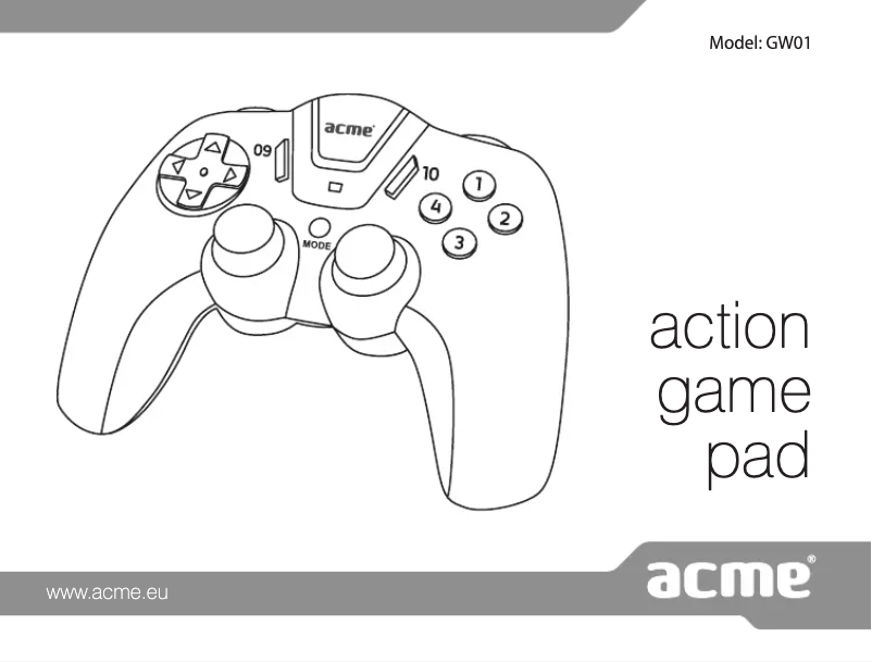 Page 1 de la notice Manuel utilisateur Acme Made GW01