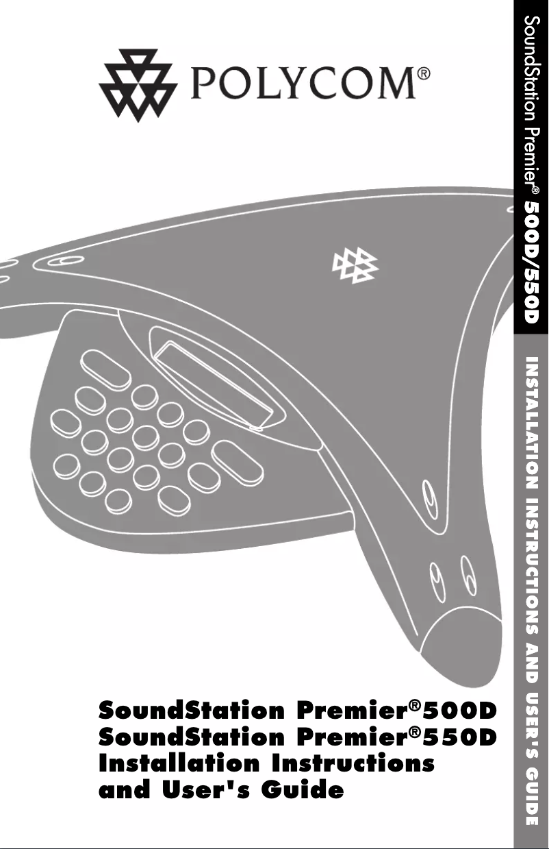 Page 1 de la notice Manuel utilisateur Polycom SoundStation Premier 500D