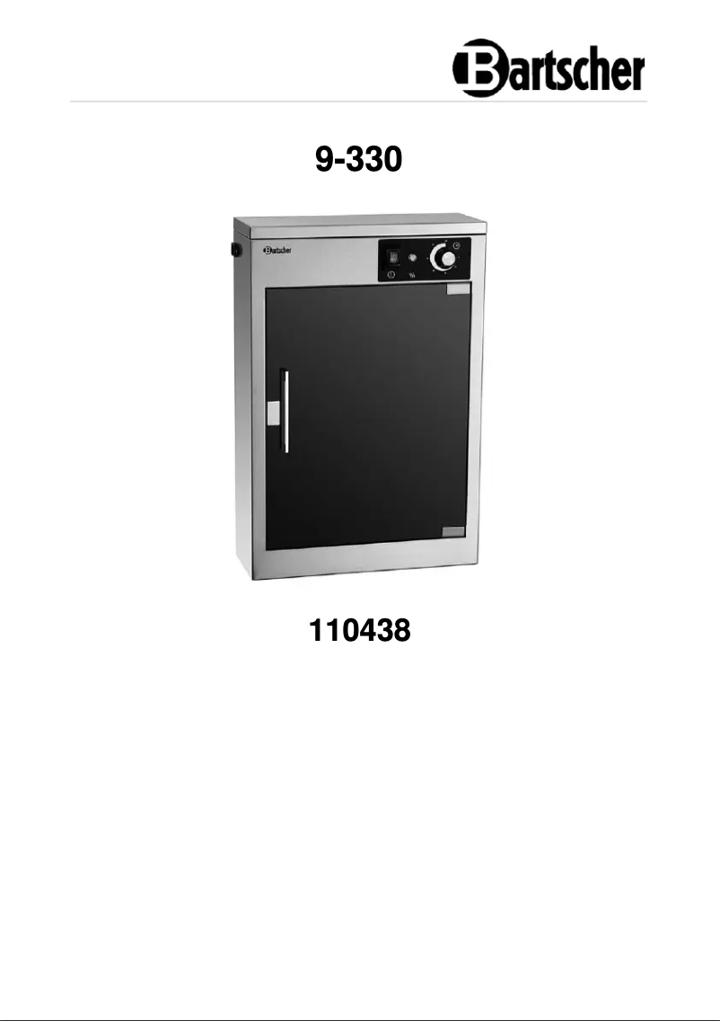 Page n°1 - Manuel utilisateur Bartscher 9-330