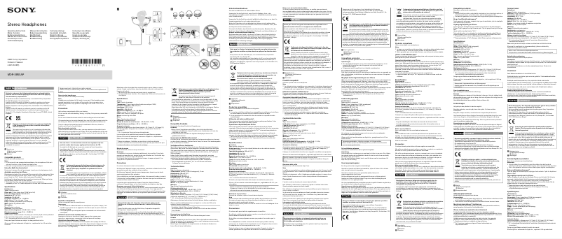 Página 1 del manual Manual de usuario Sony MDR-XB55AP