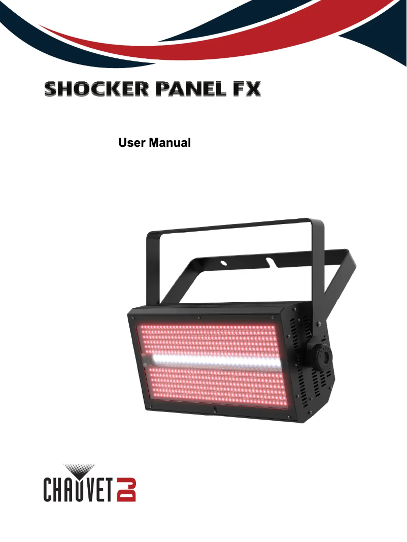 Page n°1 - Manuel utilisateur Chauvet Shocker Panel FX