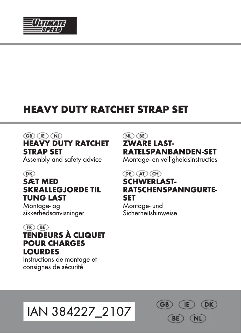 Page 1 de la notice Manuel utilisateur Ultimate Speed HG04647