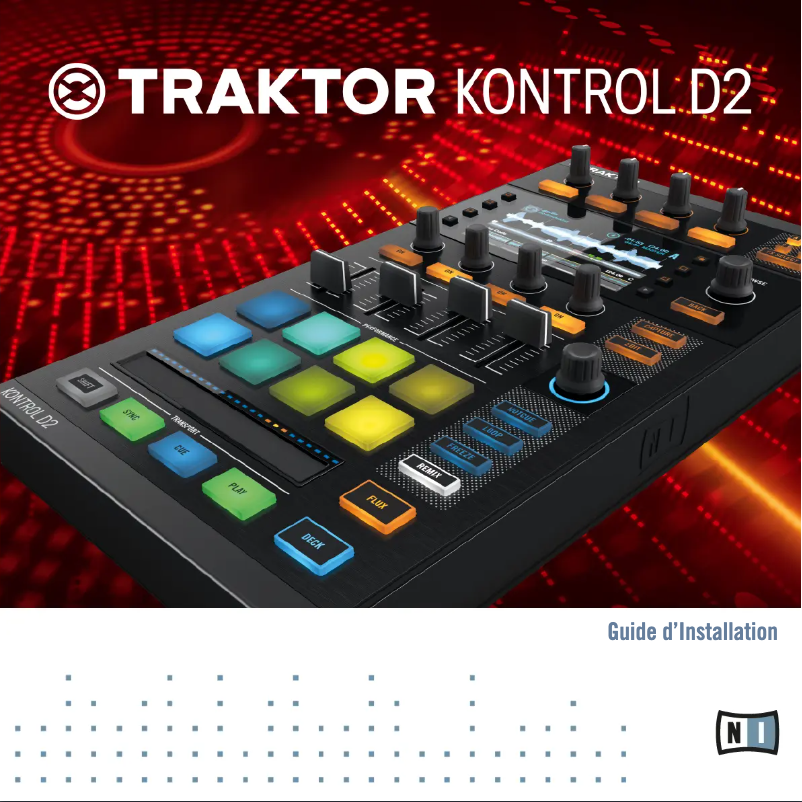 Image de la première page du manuel de l'appareil Traktor Kontrol D2