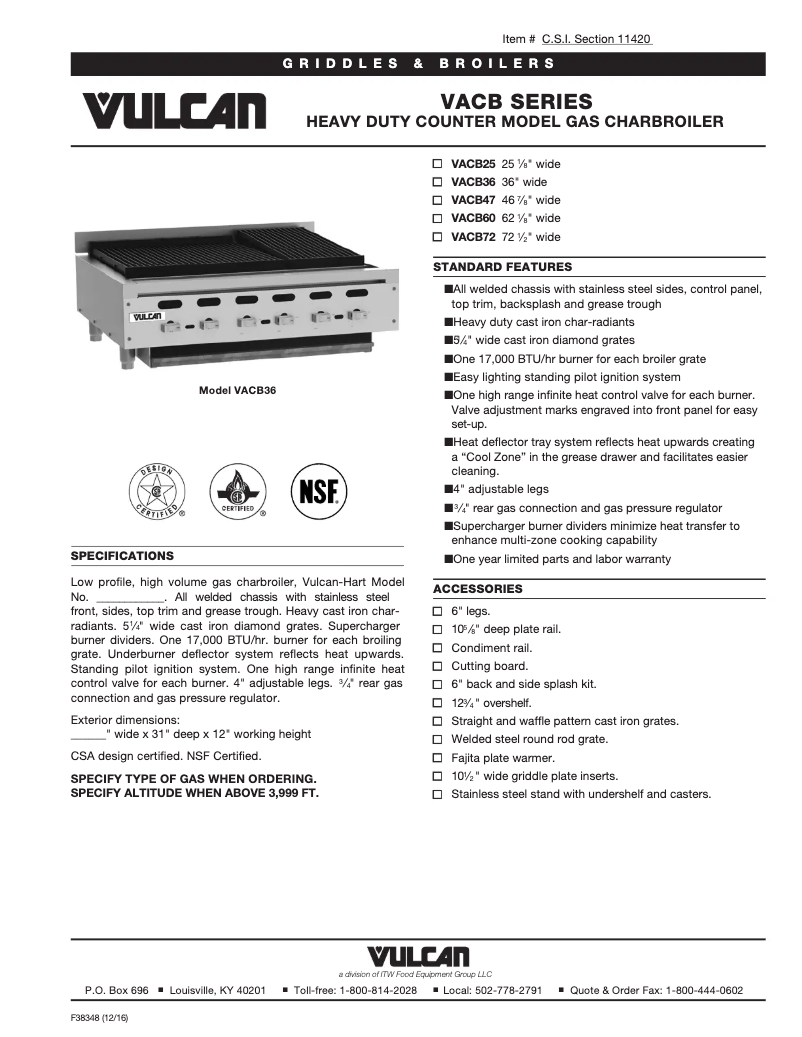 Image de la première page du manuel de l'appareil VACB47
