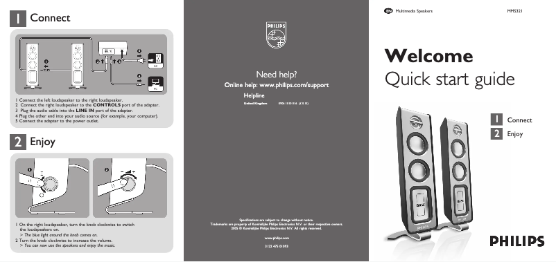 Page n°1 - Manuel utilisateur Philips MMS321