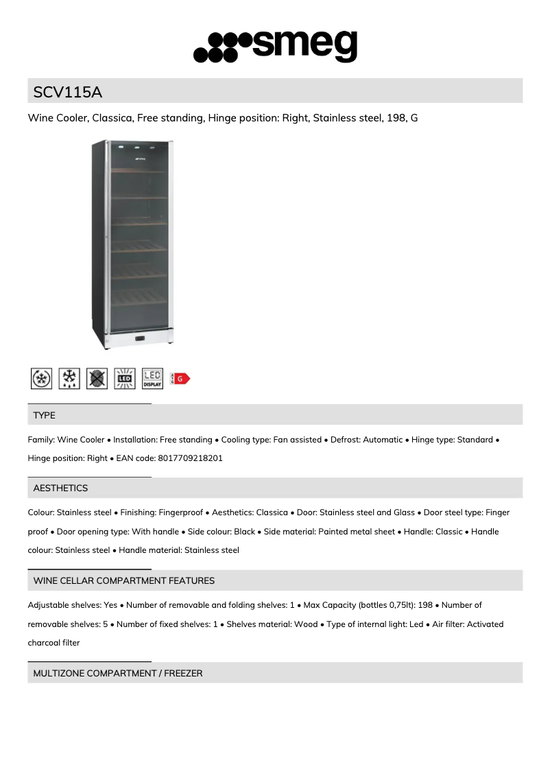 Image de la première page du manuel de l'appareil SCV115A