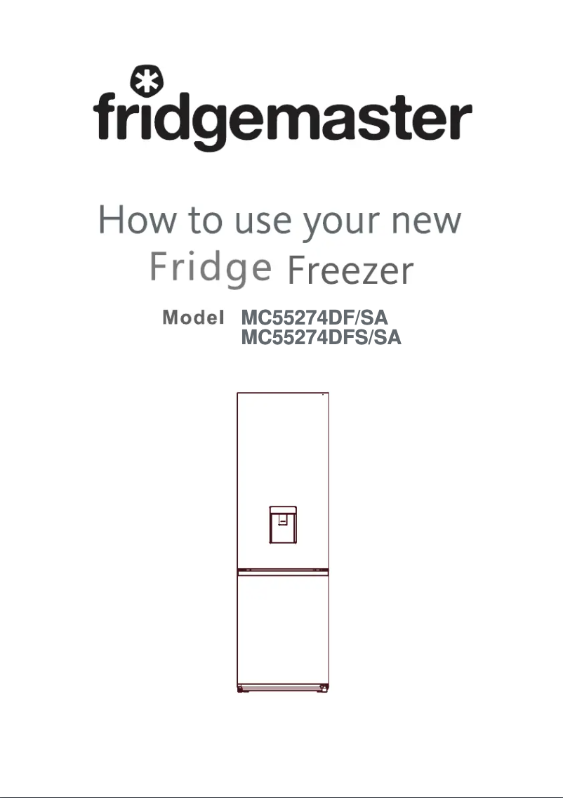Página 1 del manual Manual de usuario Fridgemaster MC55274DFS/SA