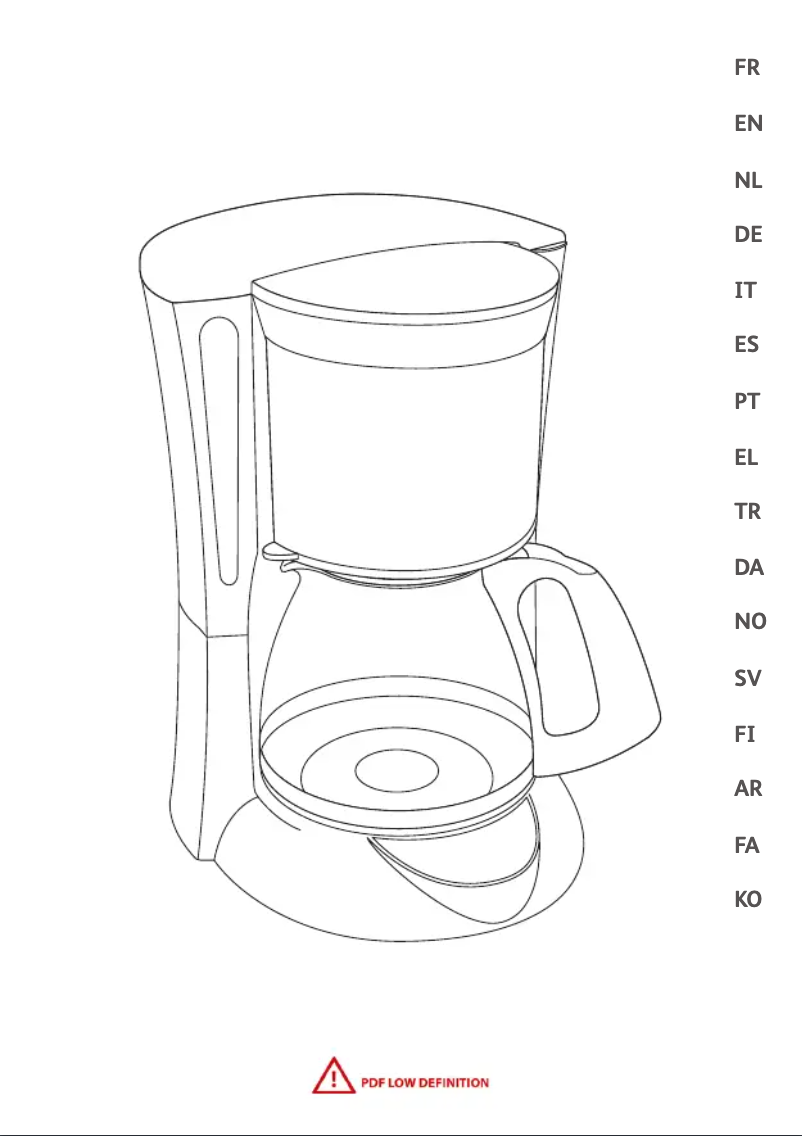 Image de la première page du manuel de l'appareil Subito FG3618