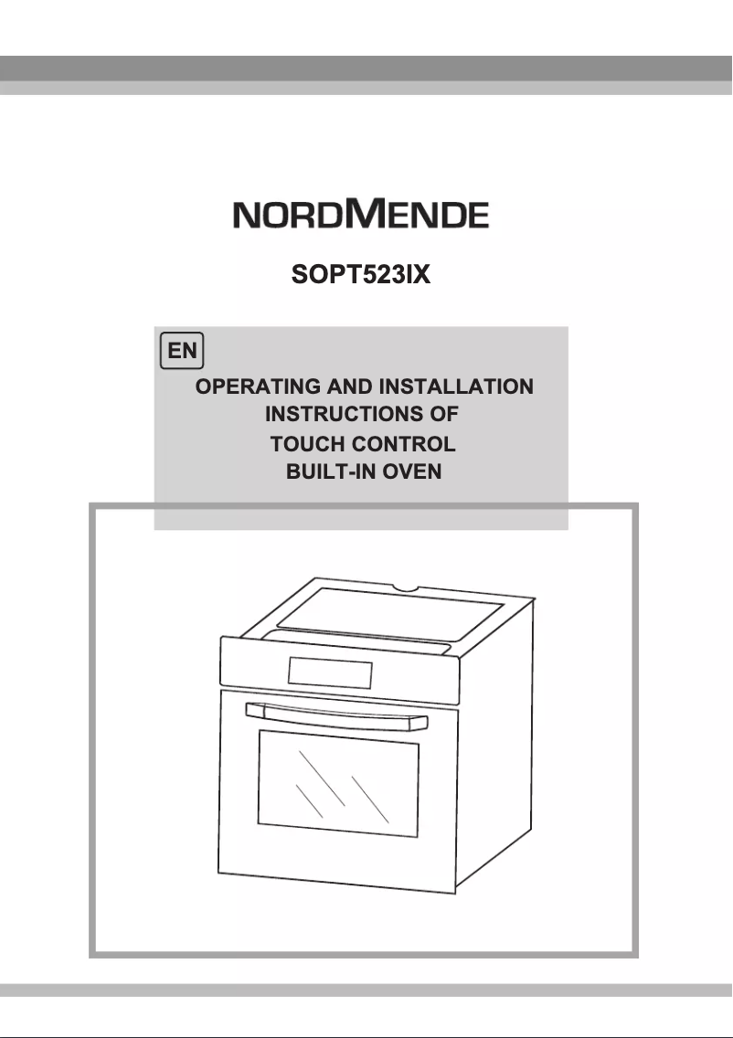 Image de la première page du manuel de l'appareil SOPT523IX