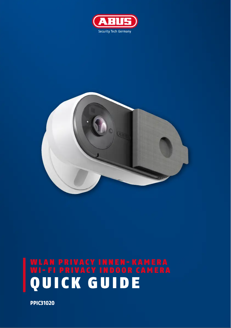 Page 1 de la notice Guide d'installation Abus PPIC31020