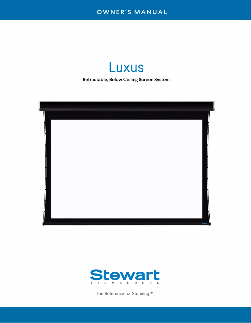 Page n°1 - Manuel utilisateur Stewart Luxus