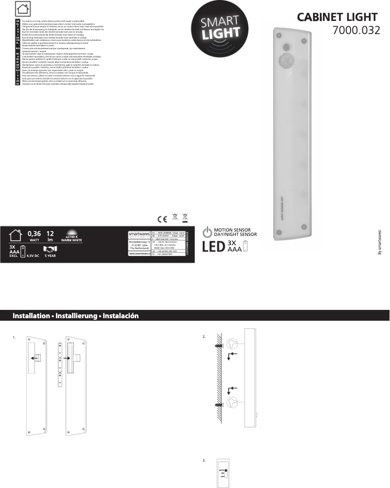 Page 1 de la notice Manuel utilisateur Smartwares 10.053.46