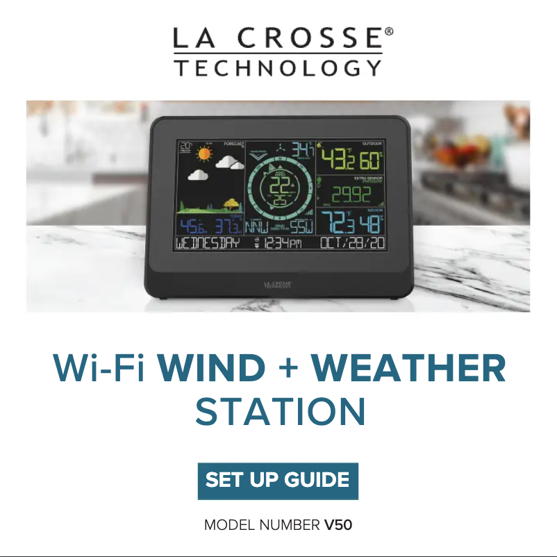 Page n°1 - Manuel utilisateur La Crosse Technology V50