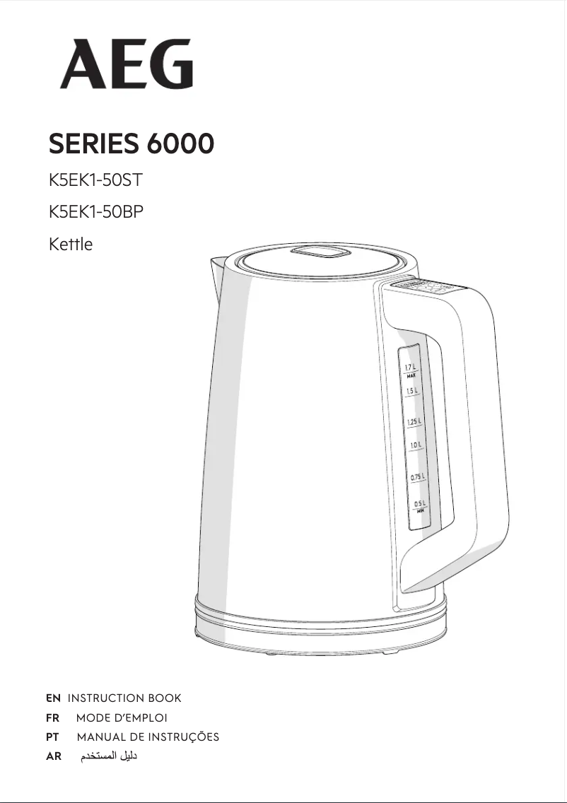 Imagen de la primera página del manual del dispositivo Series 6000 K5EK1-50ST