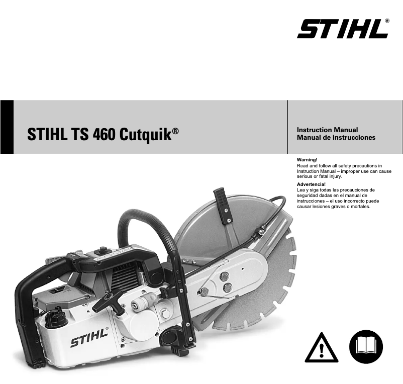 Page n°1 - Manuel utilisateur Stihl TS 460