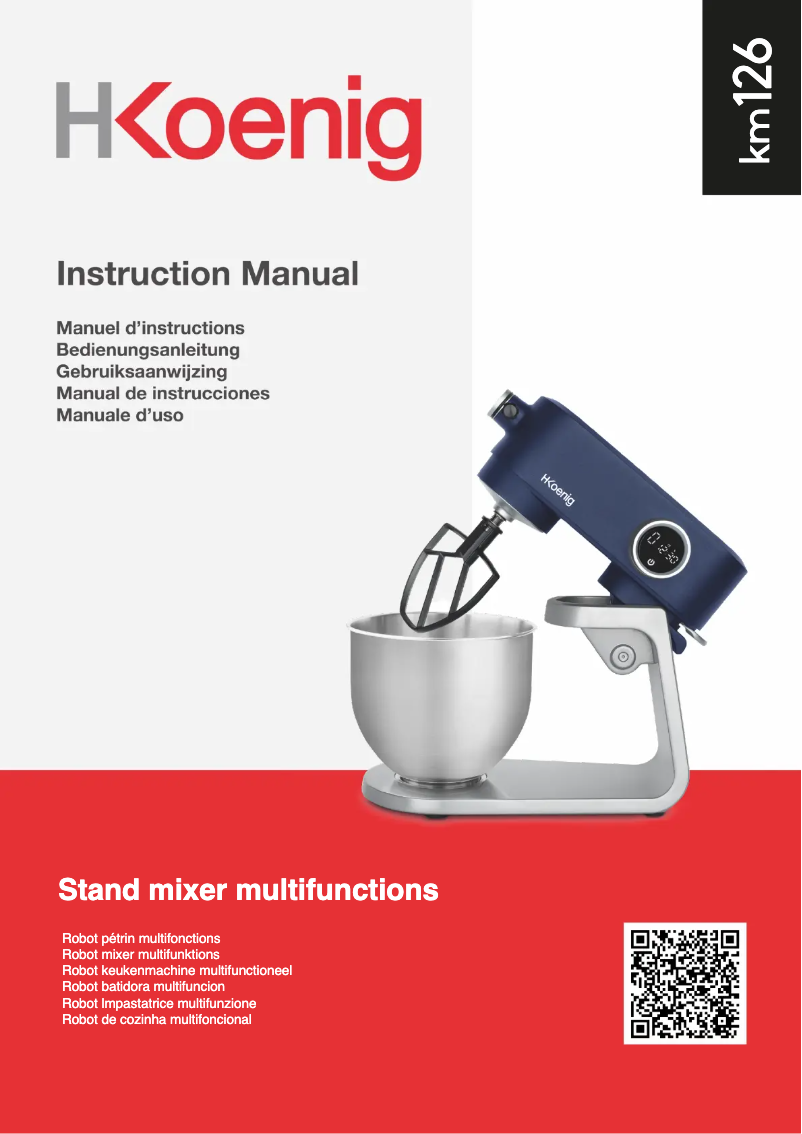 Page n°1 - Manuel utilisateur H.Koenig KM126