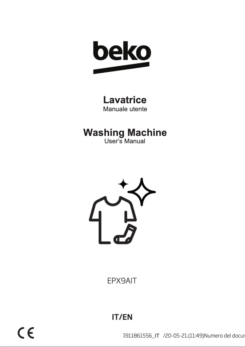 Page 1 de la notice Manuel utilisateur Beko EPX9AIT