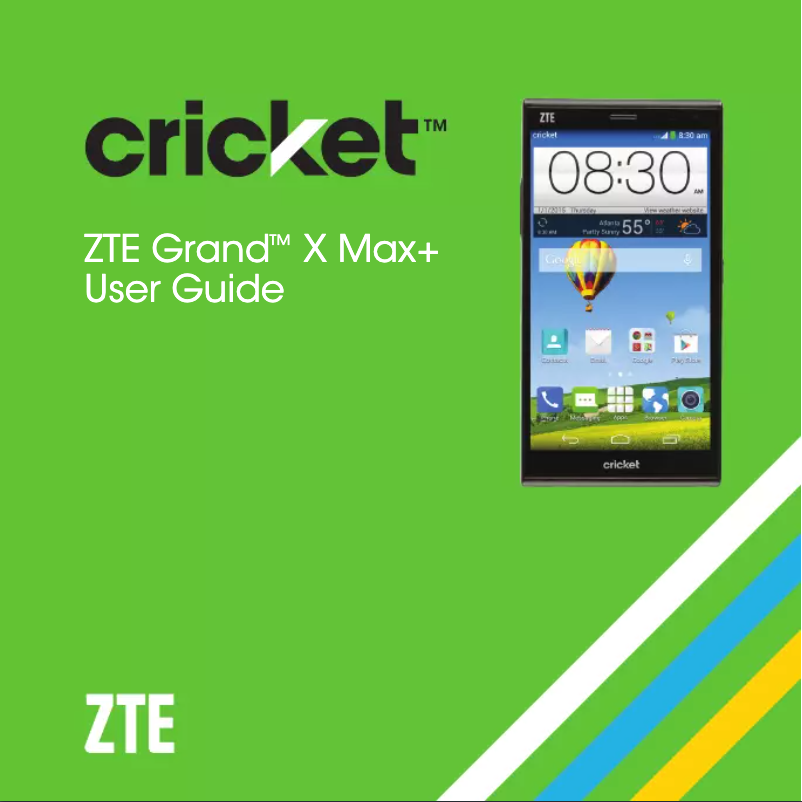 Page 1 de la notice Manuel utilisateur ZTE Grand X Max plus