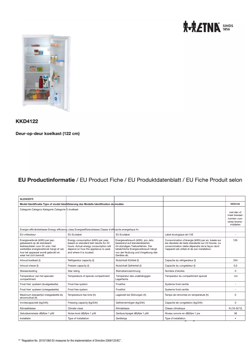 Image de la première page du manuel de l'appareil KKD4122