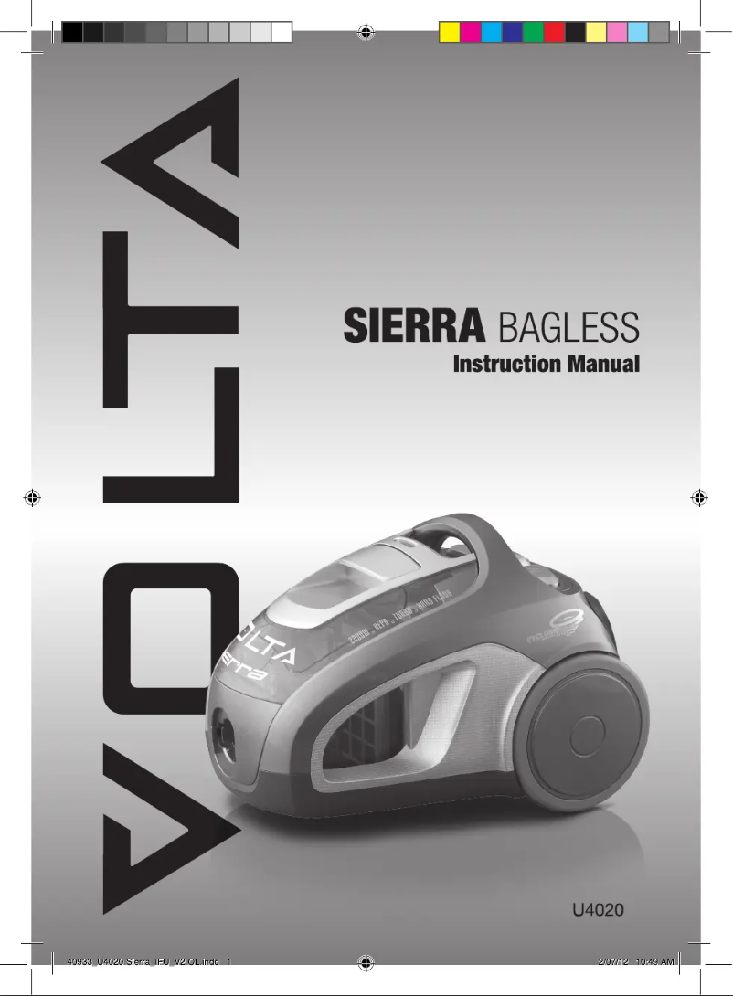 Page n°1 - Manuel utilisateur Volta Sierra U4020