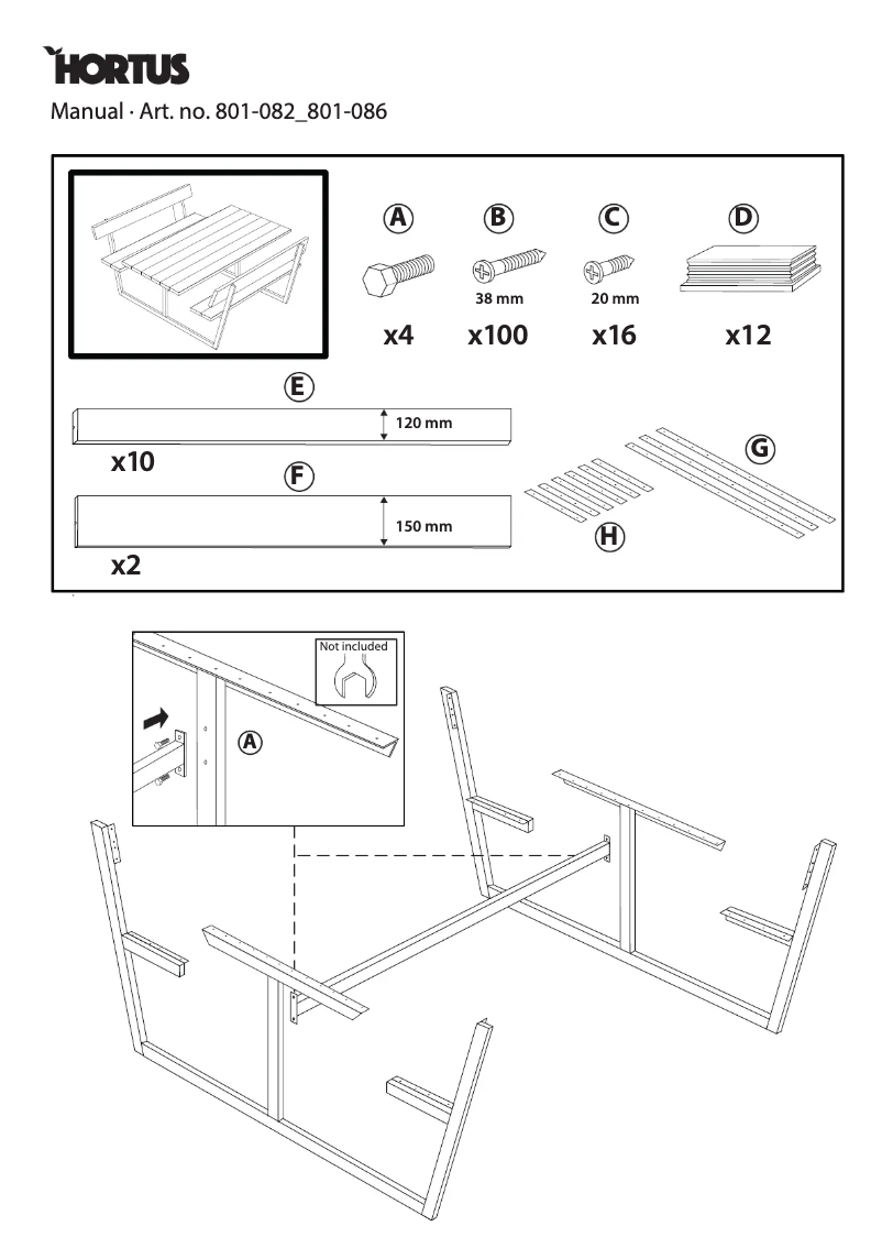 Page n°1 - Manuel utilisateur Hortus 801-082