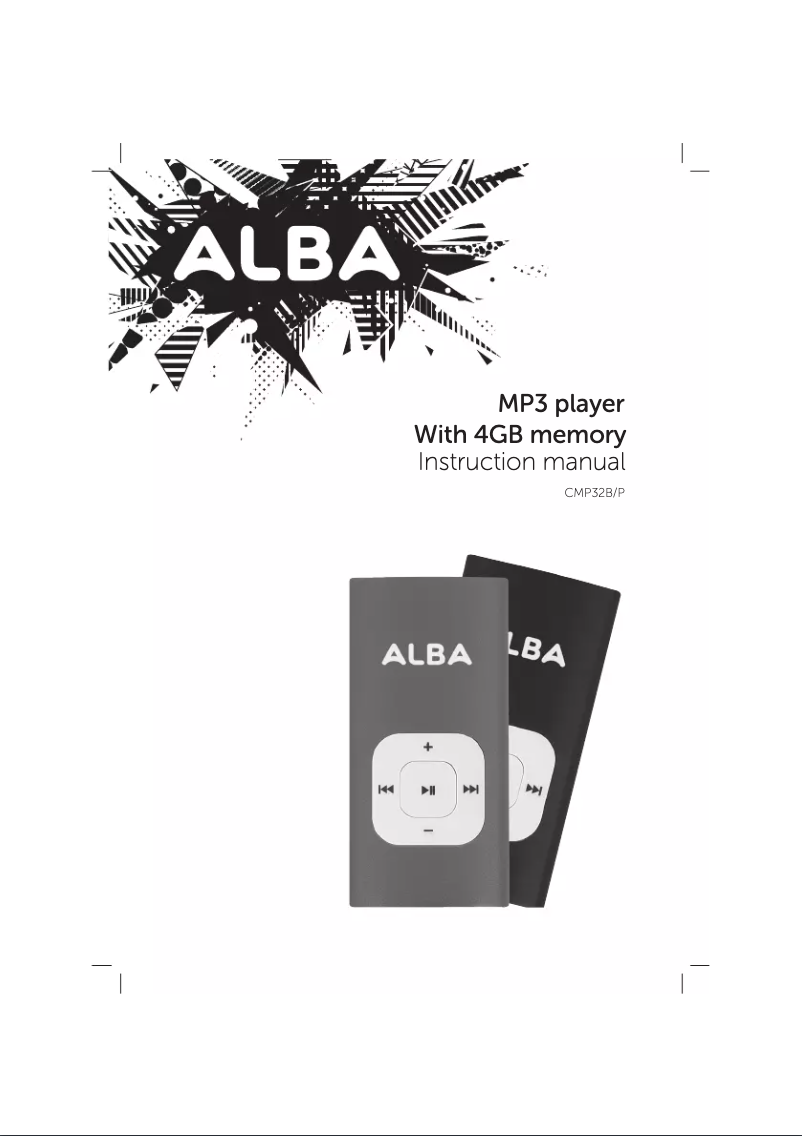 Page 1 de la notice Manuel utilisateur Alba CMP3ZP