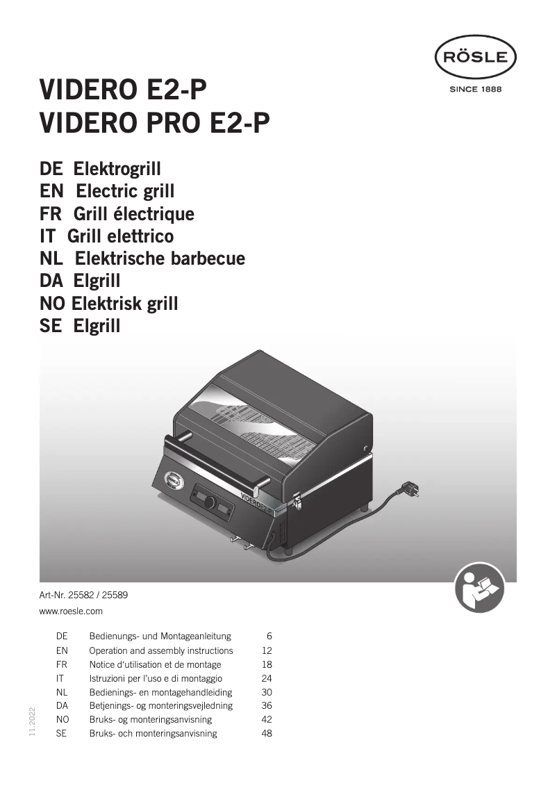 Página 1 del manual Manual de usuario Roesle Videro E2-P