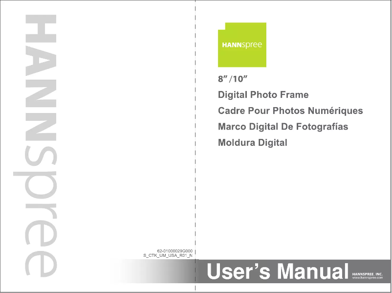 Page 1 de la notice Manuel utilisateur Hanns.G SD80ZPM2