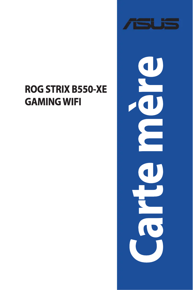 Page 1 de la notice Manuel utilisateur Asus ROG STRIX B550-XE Gaming WIFI