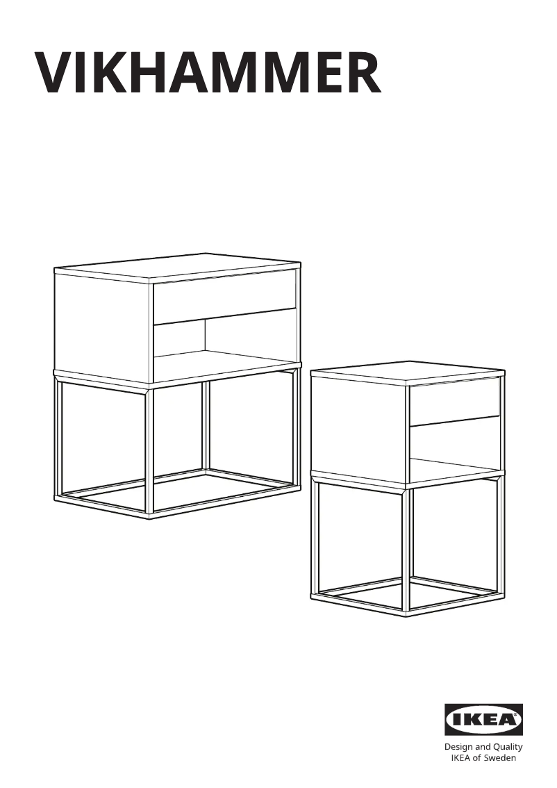 Page 1 de la notice Manuel utilisateur Ikea VIKHAMMER 303.889.81