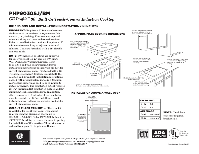 Image de la première page du manuel de l'appareil PHP9030BMTS