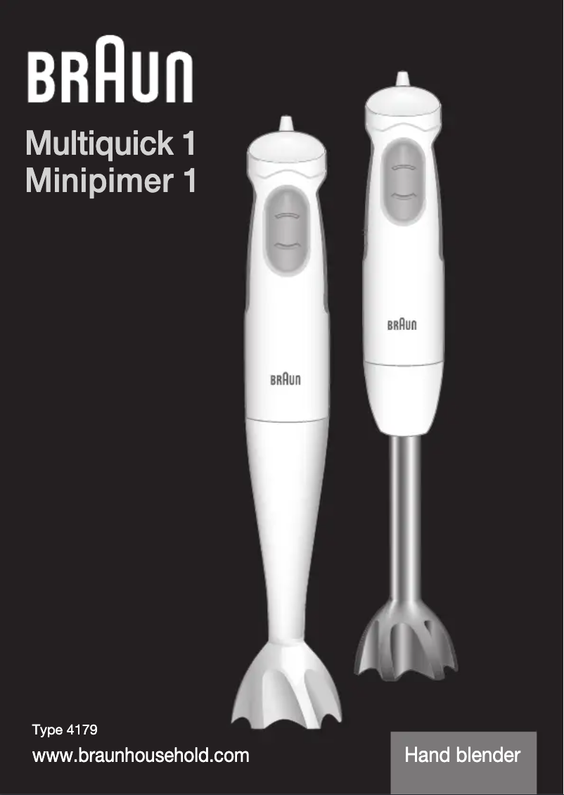 Página 1 del manual Manual de usuario Braun Multiquick 1 MQ 100 Soup