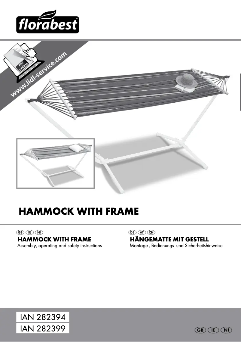 Page n°1 - Manuel utilisateur Florabest IAN 282399