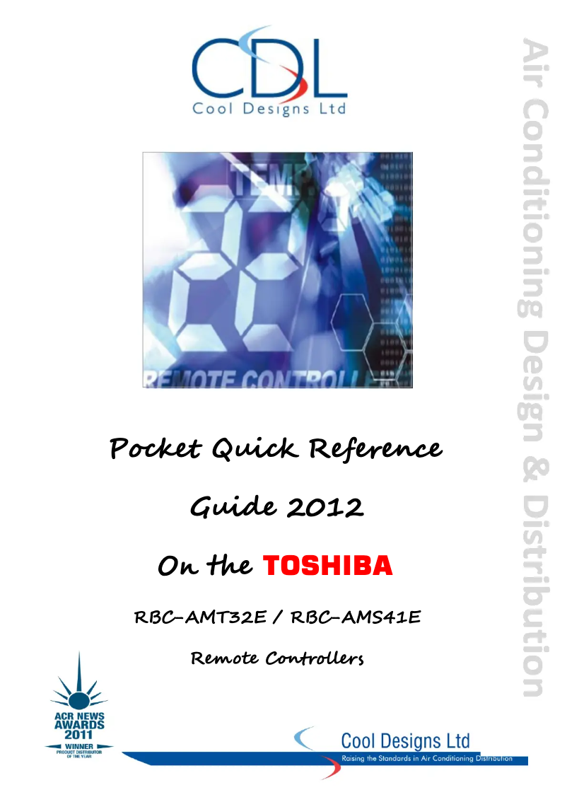 Image de la première page du manuel de l'appareil RBC-AMT32E