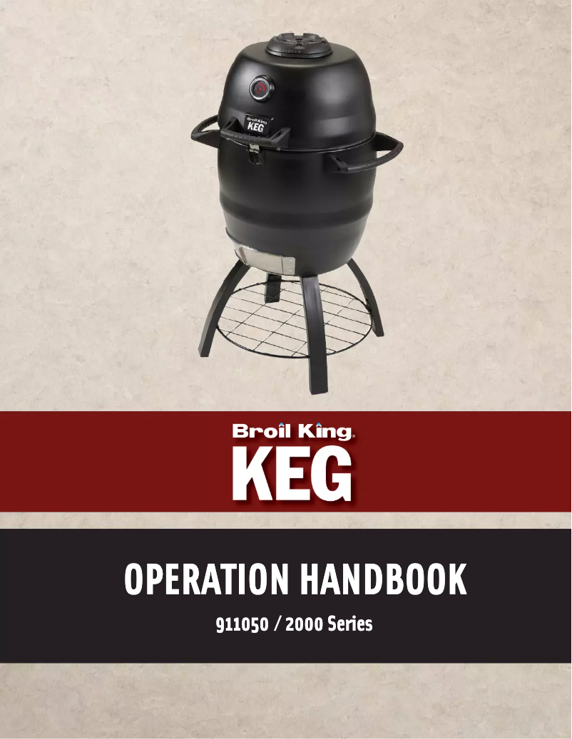 Page 1 de la notice Manuel utilisateur Broil King Keg 2000
