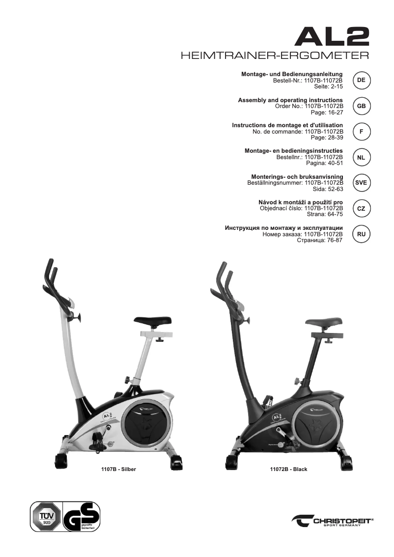 Image de la première page du manuel de l'appareil AL 2