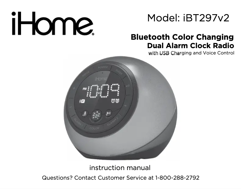 Image de la première page du manuel de l'appareil iBT297V2