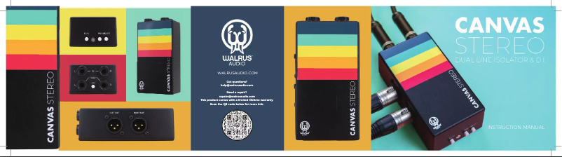 Página 1 del manual Manual de usuario Walrus Audio Canvas Stereo